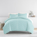 Twin XL Wheatfield Pale Blue Patterned Soft Duvet Cover Bed Set - Classic Patterns