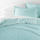 Twin XL Wheatfield Pale Blue Patterned Soft Duvet Cover Bed Set - Classic Patterns