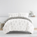  Patterned Soft Duvet Cover Bed Set - Garden Farmhouse