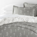  Patterned Soft Duvet Cover Bed Set - Garden Farmhouse