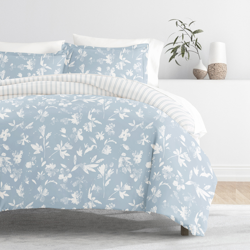 Patterned Soft Duvet Cover Bed Set - Garden Farmhouse