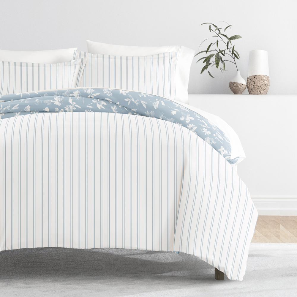 Patterned Soft Duvet Cover Bed Set - Garden Farmhouse