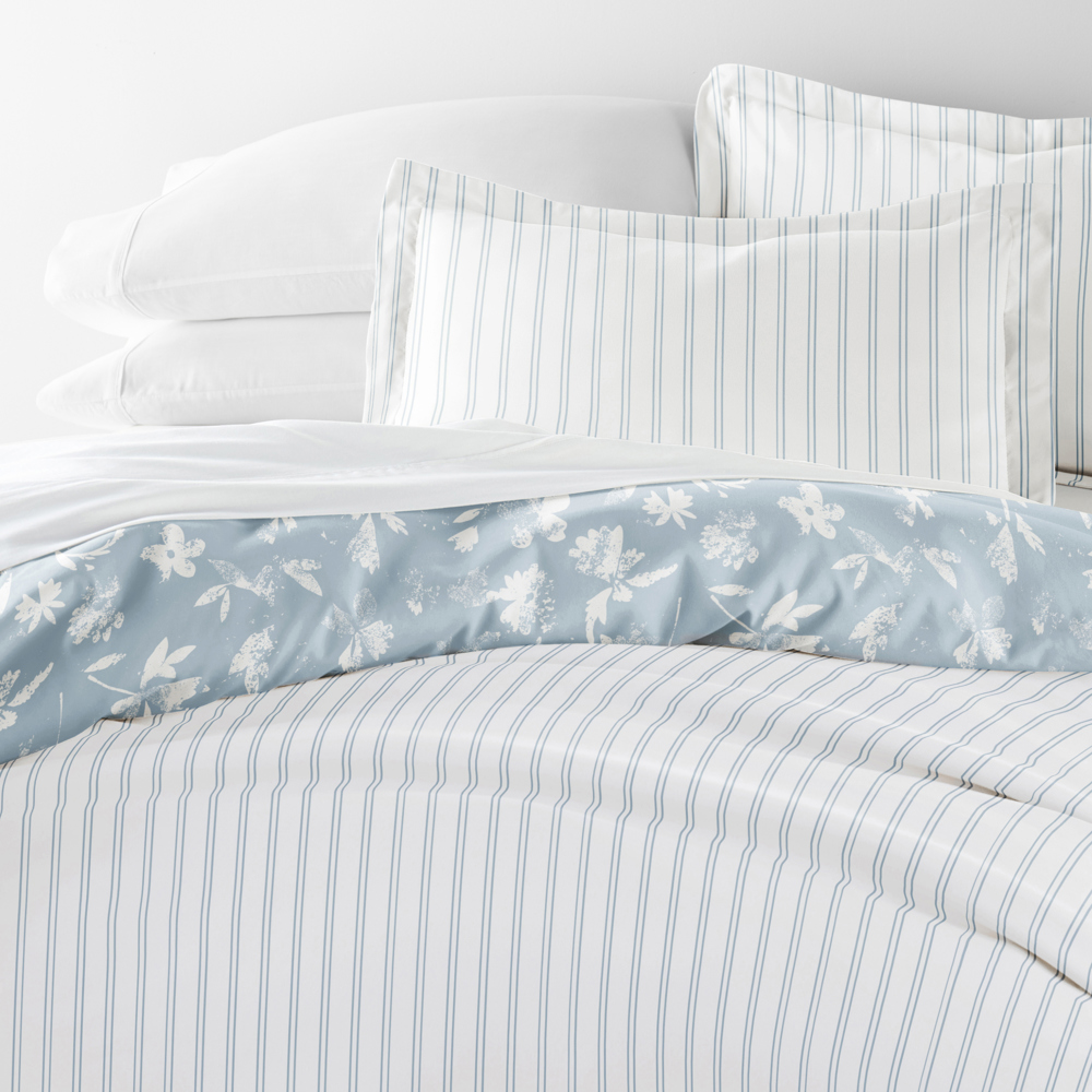 Patterned Soft Duvet Cover Bed Set - Garden Farmhouse