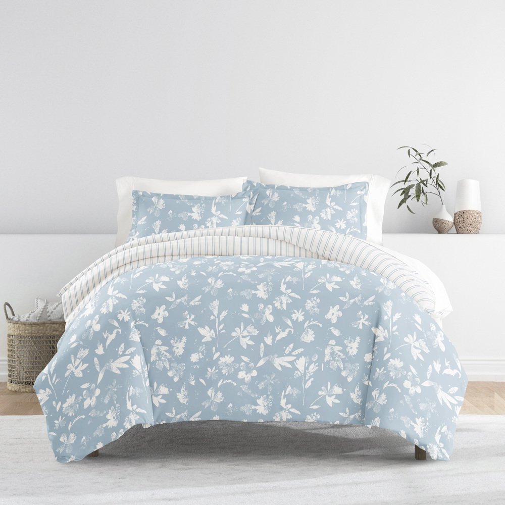 Patterned Soft Duvet Cover Bed Set - Garden Farmhouse