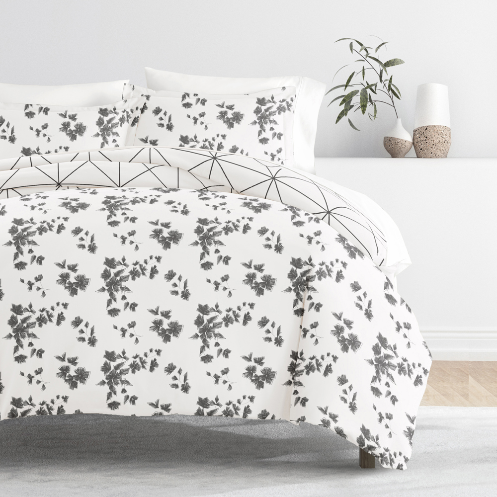 Patterned Soft Duvet Cover Bed Set - Garden Farmhouse