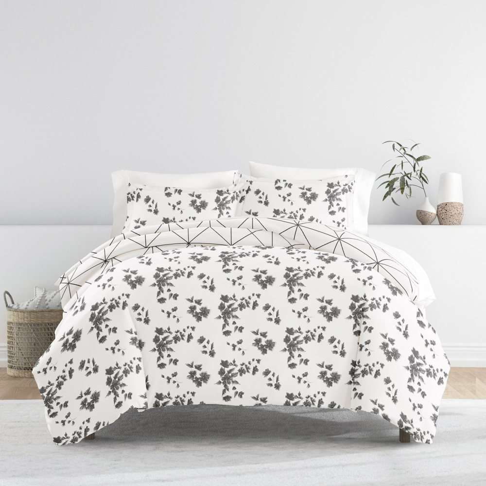 Patterned Soft Duvet Cover Bed Set - Garden Farmhouse