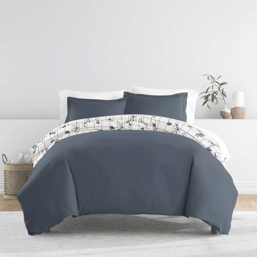 Patterned Soft Duvet Cover Bed Set - Garden Farmhouse