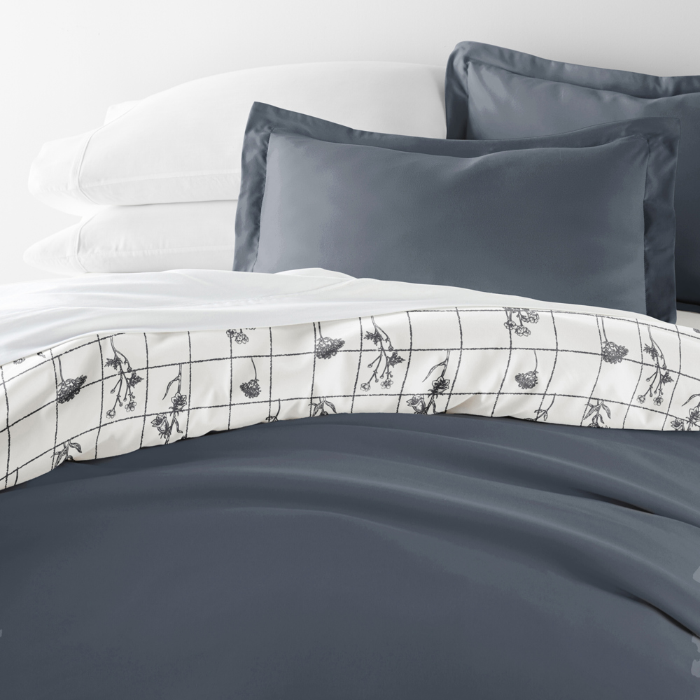 Patterned Soft Duvet Cover Bed Set - Garden Farmhouse