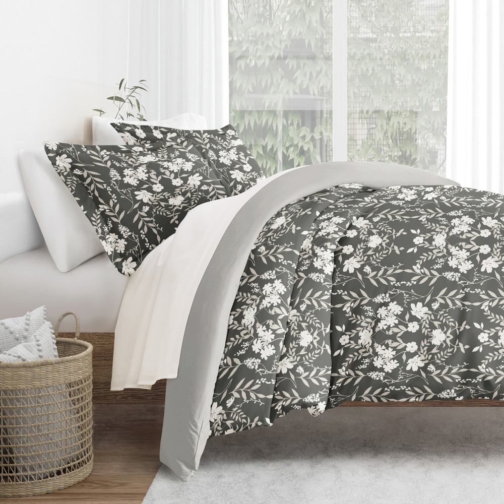 Patterned Soft Duvet Cover Bed Set - Garden Farmhouse