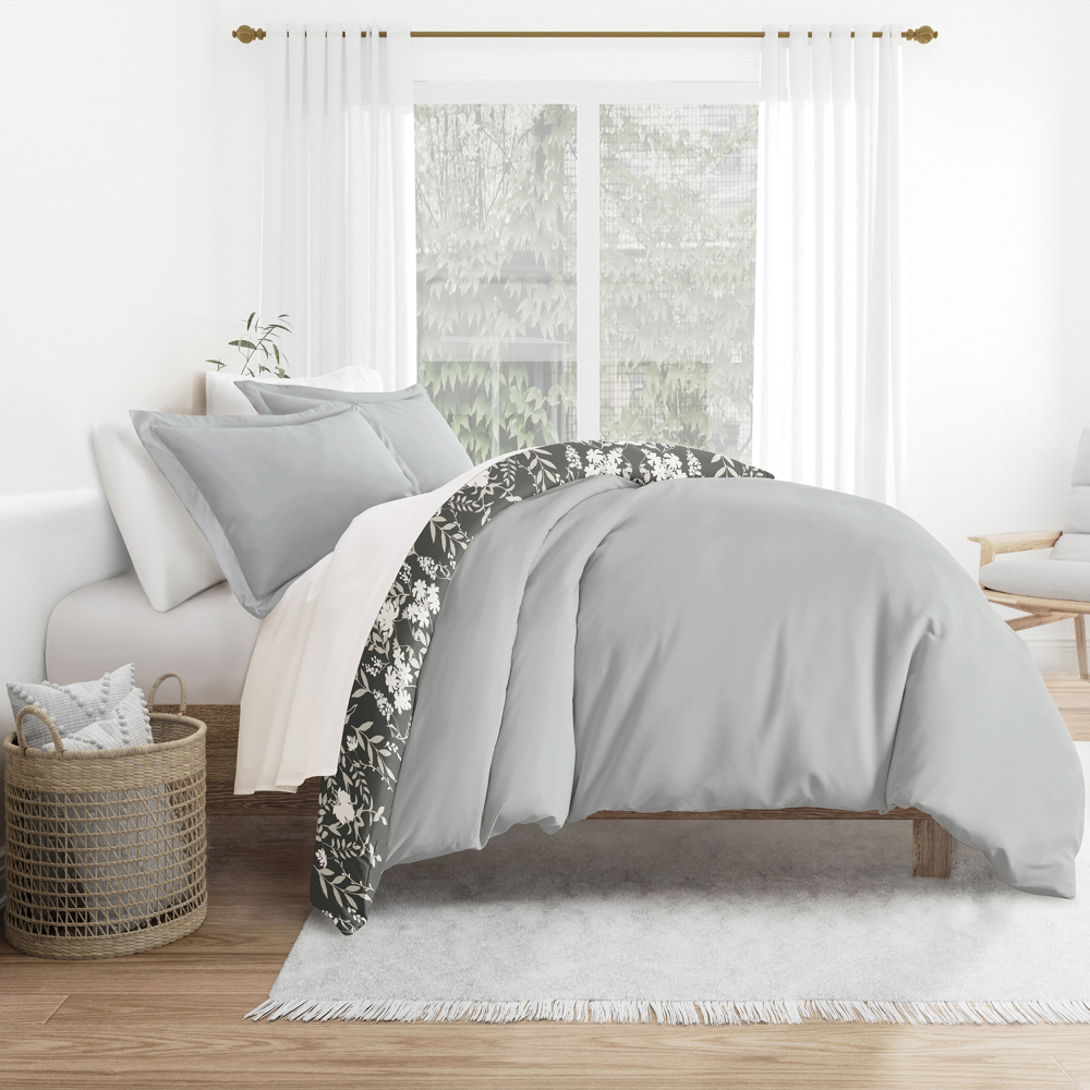 Patterned Soft Duvet Cover Bed Set - Garden Farmhouse