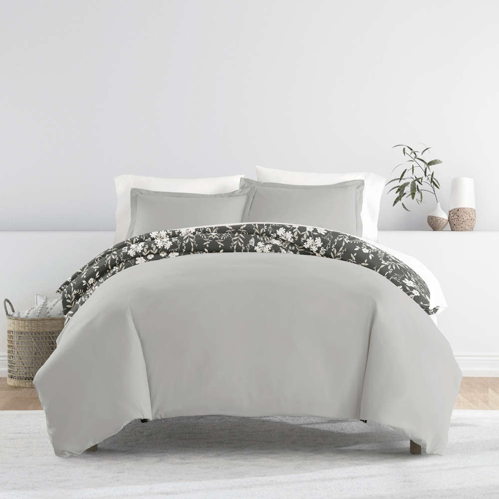 Patterned Soft Duvet Cover Bed Set - Garden Farmhouse