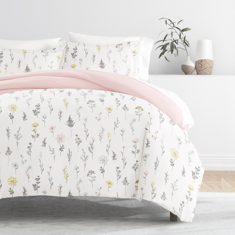 Patterned Soft Duvet Cover Bed Set - Garden Farmhouse