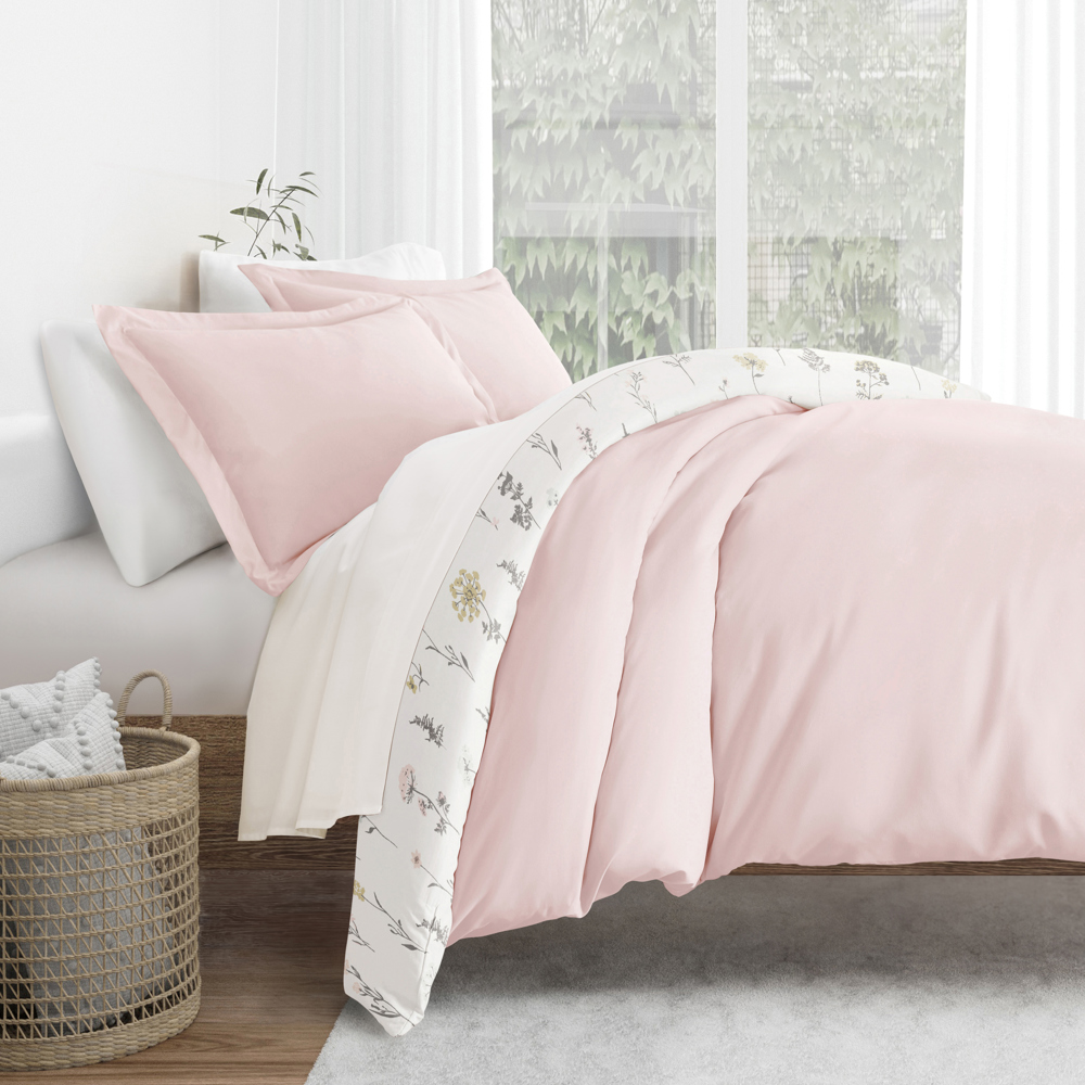 Patterned Soft Duvet Cover Bed Set - Garden Farmhouse