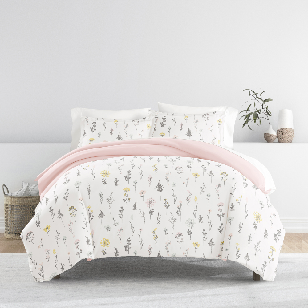 Patterned Soft Duvet Cover Bed Set - Garden Farmhouse