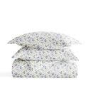 King Blossoms Light Blue Patterned Soft Duvet Cover Bed Set - Garden Farmhouse