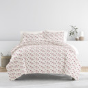 King Blossoms Pink Patterned Soft Duvet Cover Bed Set - Garden Farmhouse