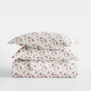 King Blossoms Pink Patterned Soft Duvet Cover Bed Set - Garden Farmhouse