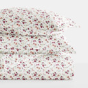 King Blossoms Pink Patterned Soft Duvet Cover Bed Set - Garden Farmhouse