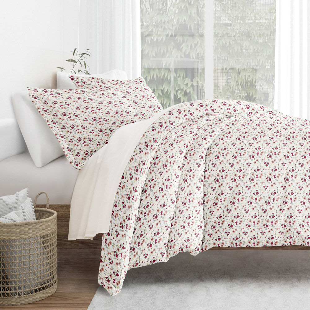 Patterned Soft Duvet Cover Bed Set - Garden Farmhouse