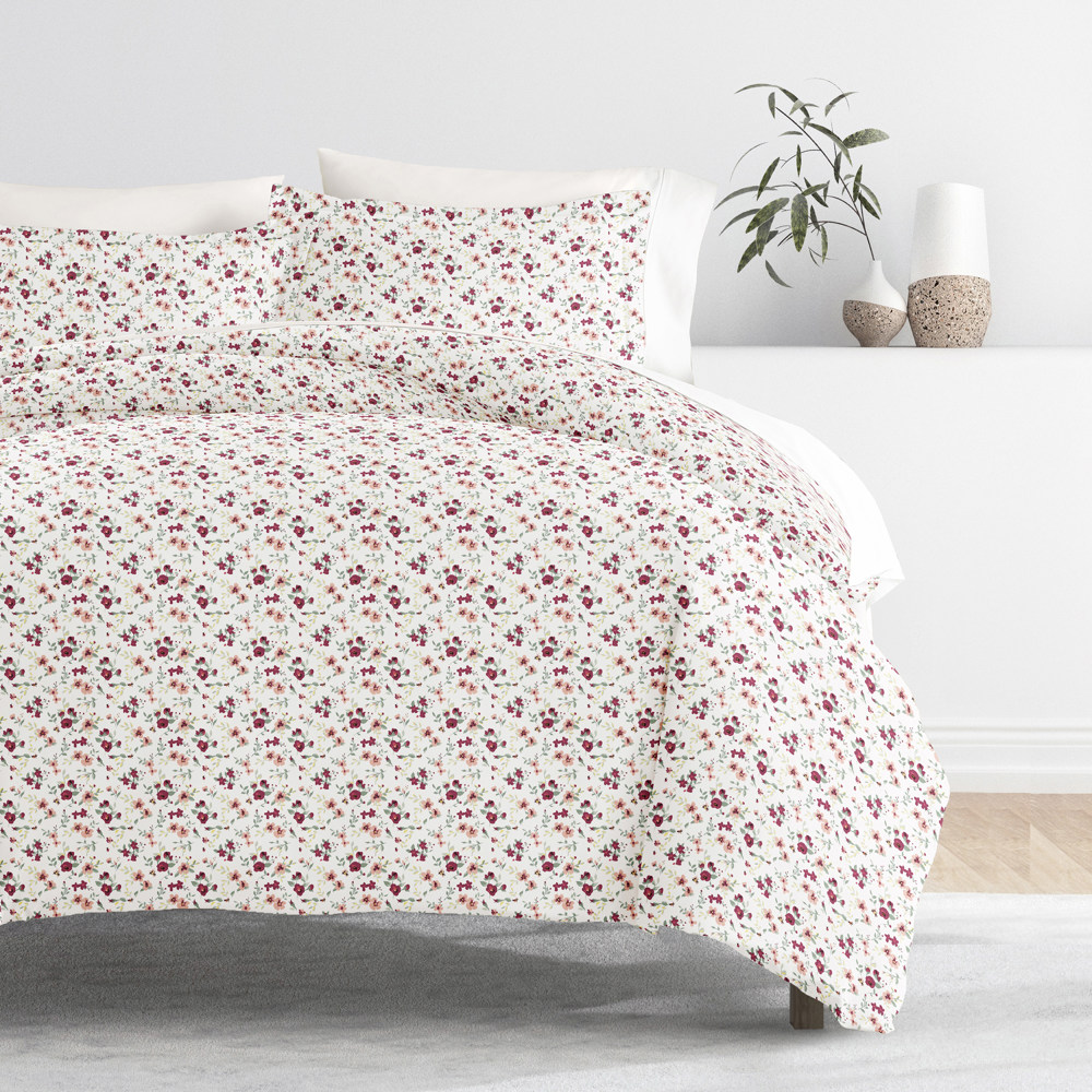 Patterned Soft Duvet Cover Bed Set - Garden Farmhouse