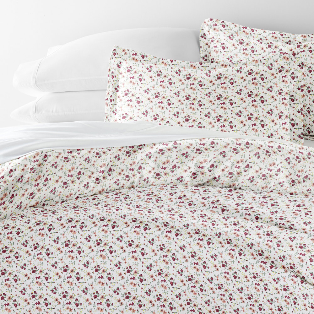 Patterned Soft Duvet Cover Bed Set - Garden Farmhouse