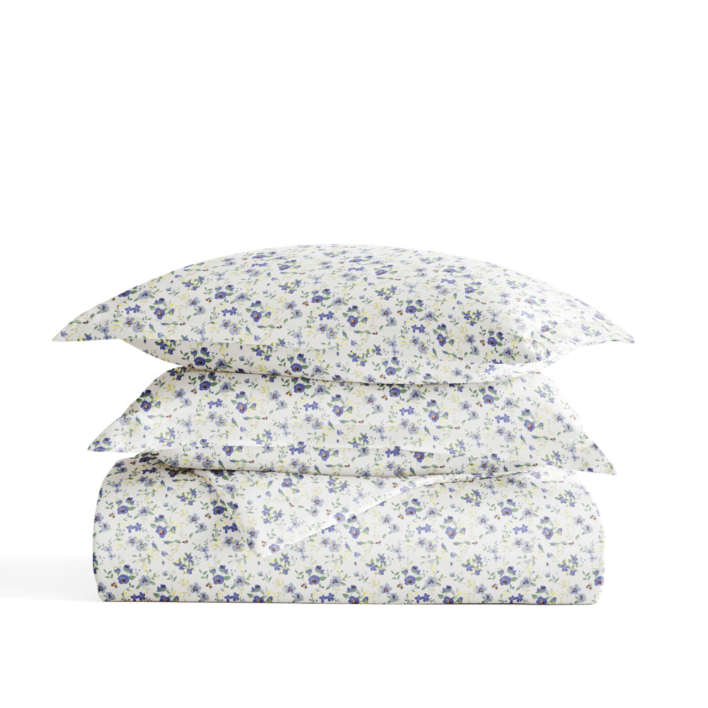 Patterned Soft Duvet Cover Bed Set - Garden Farmhouse