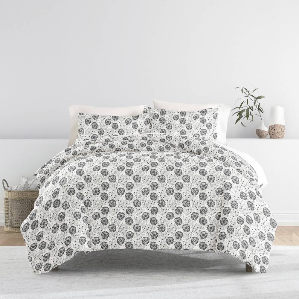 Patterned Soft Duvet Cover Bed Set - Garden Farmhouse