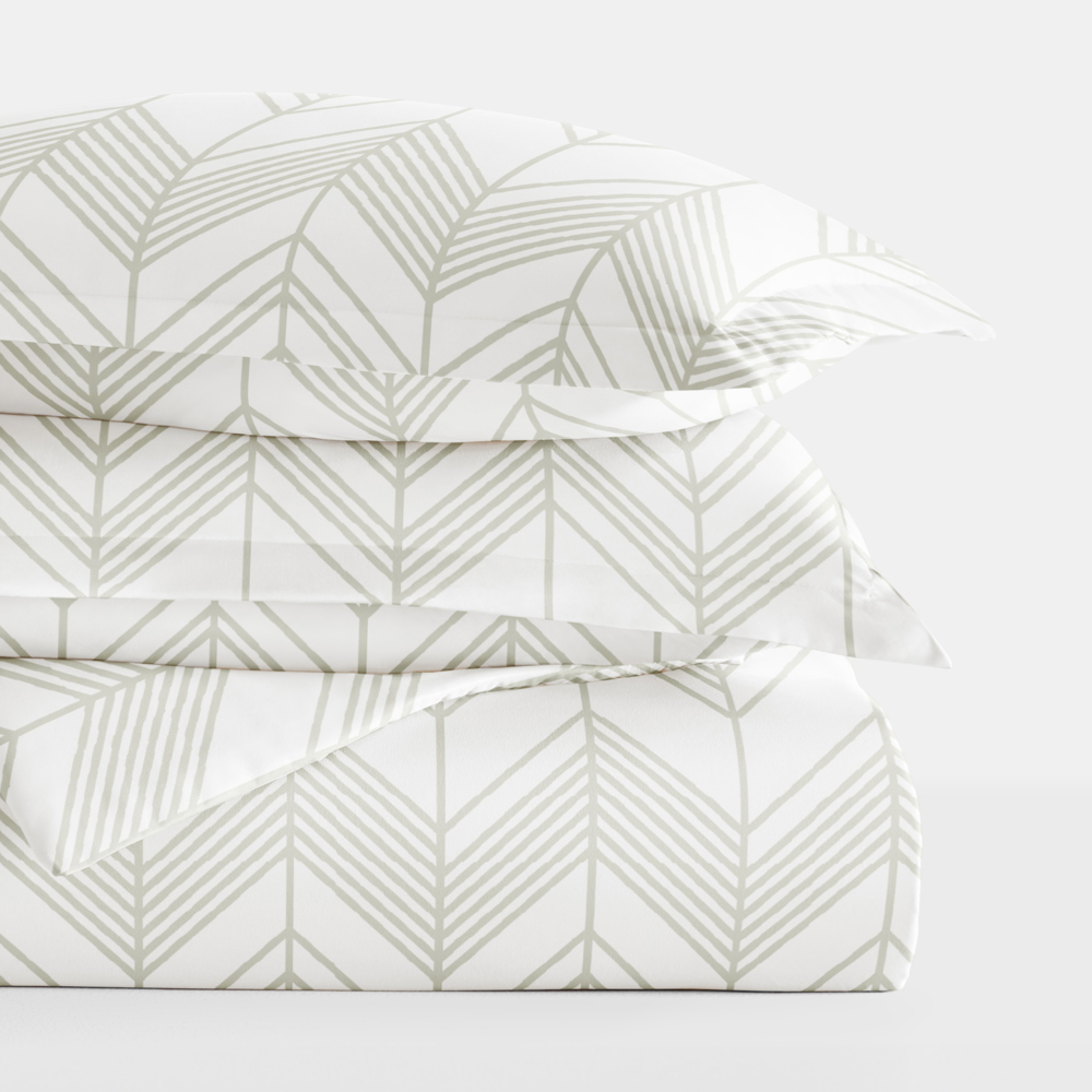 Patterned Soft Duvet Cover Bed Set - Geometric Patterns