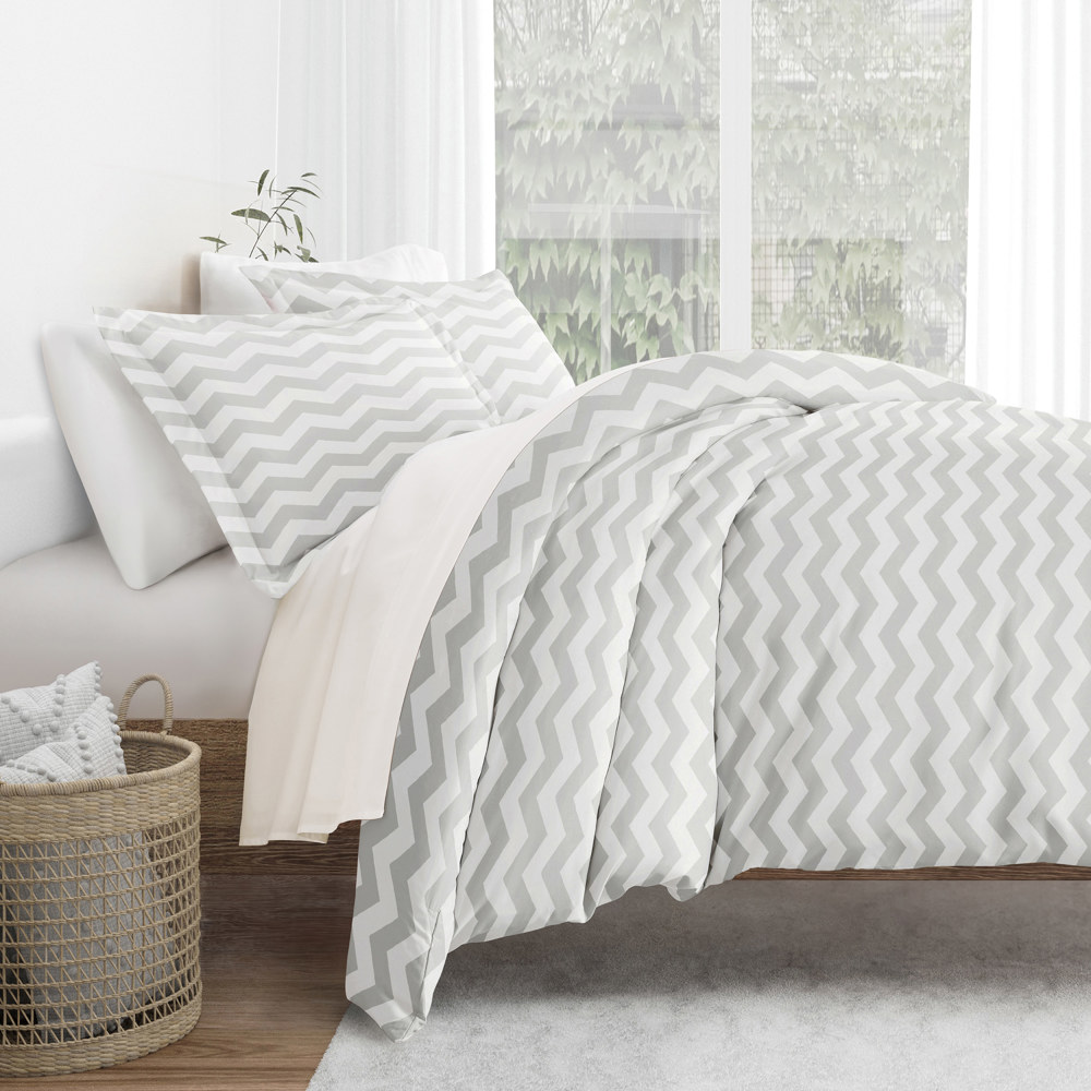 Patterned Soft Duvet Cover Bed Set - Geometric Patterns