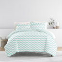 King Arrow Turquoise Patterned Soft Duvet Cover Bed Set - Geometric Patterns