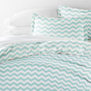 King Arrow Turquoise Patterned Soft Duvet Cover Bed Set - Geometric Patterns