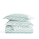 King Arrow Turquoise Patterned Soft Duvet Cover Bed Set - Geometric Patterns