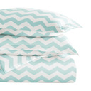 King Arrow Turquoise Patterned Soft Duvet Cover Bed Set - Geometric Patterns