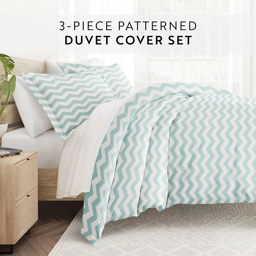 Patterned Soft Duvet Cover Bed Set - Geometric Patterns