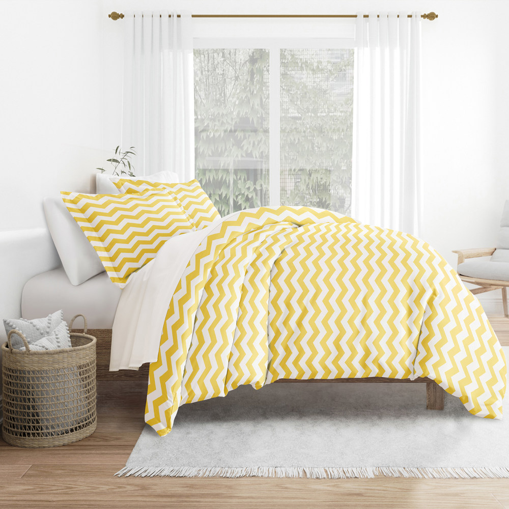 Patterned Soft Duvet Cover Bed Set - Geometric Patterns