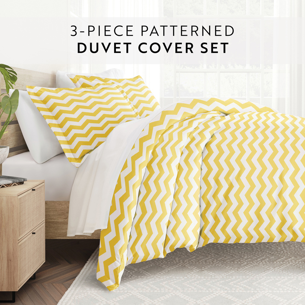 Patterned Soft Duvet Cover Bed Set - Geometric Patterns