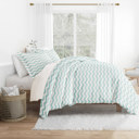 Queen Arrow Turquoise Patterned Soft Duvet Cover Bed Set - Geometric Patterns