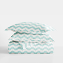 Queen Arrow Turquoise Patterned Soft Duvet Cover Bed Set - Geometric Patterns