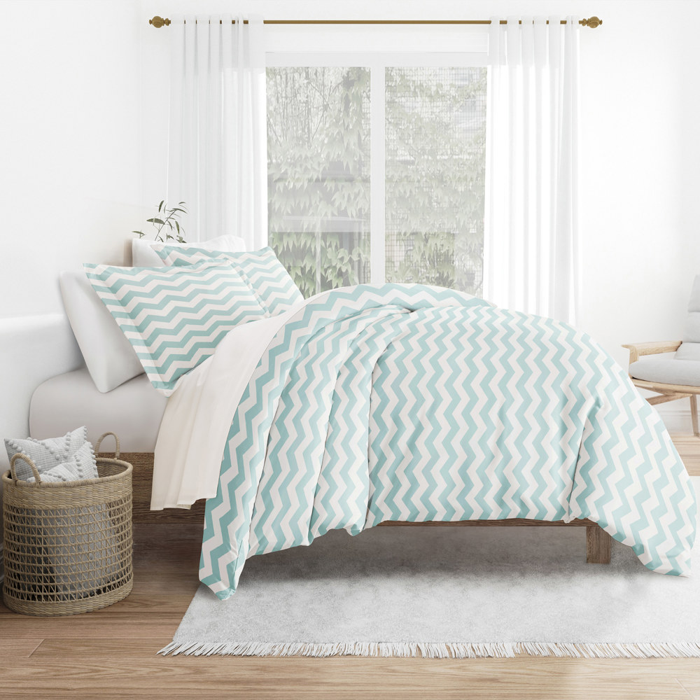 Patterned Soft Duvet Cover Bed Set - Geometric Patterns