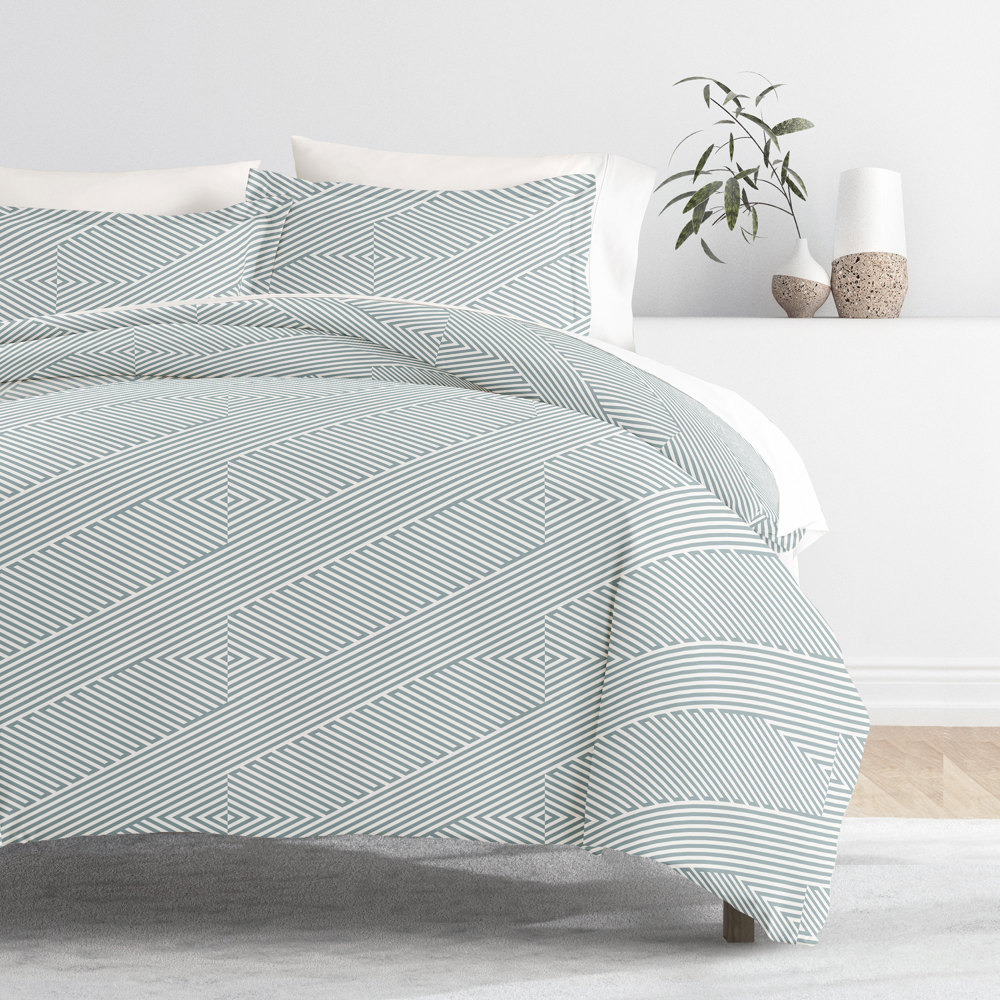 Patterned Soft Duvet Cover Bed Set - Geometric Patterns