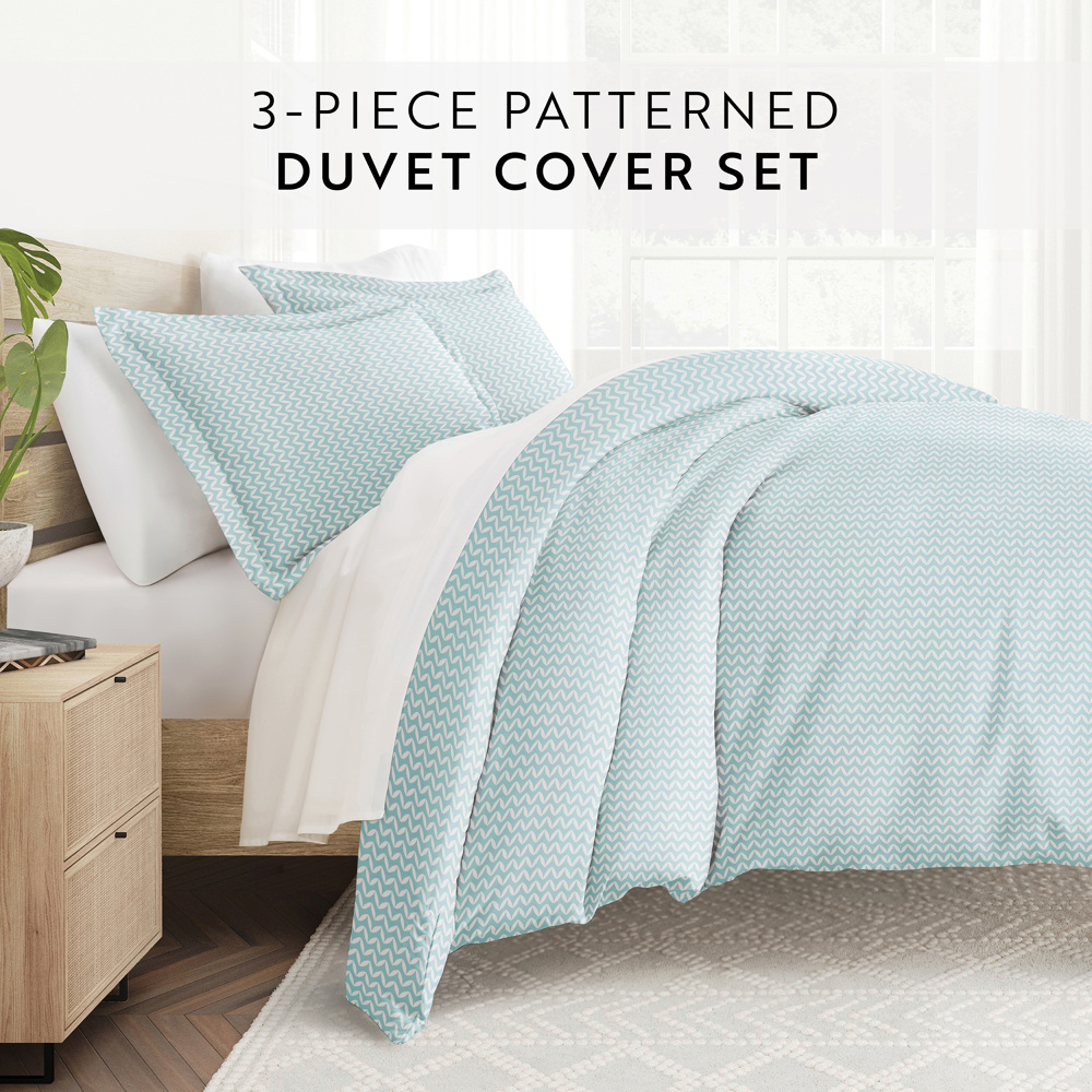 Patterned Soft Duvet Cover Bed Set - Geometric Patterns