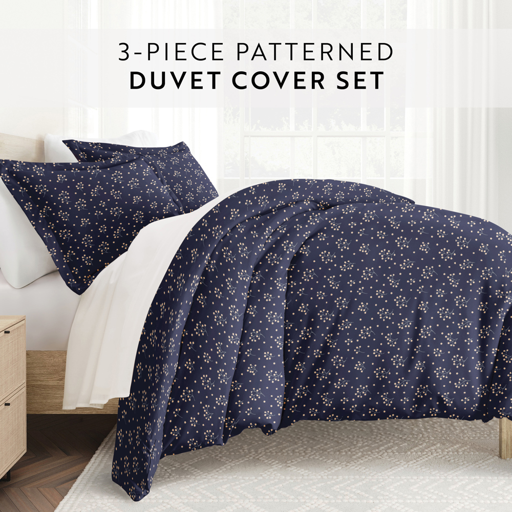 Patterned Soft Duvet Cover Bed Set - Modern Elegance