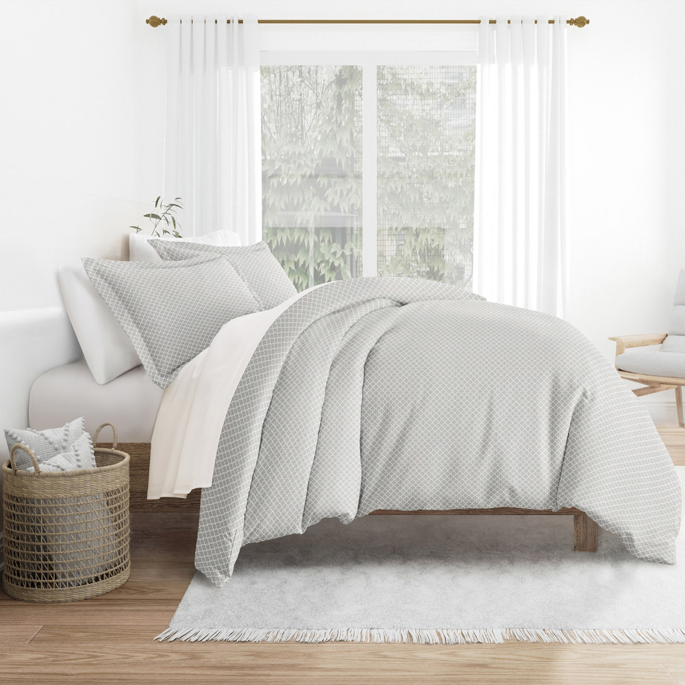 Patterned Soft Duvet Cover Bed Set - Modern Elegance