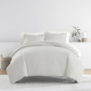 King Quatrefoil Gray Patterned Soft Duvet Cover Bed Set - Modern Elegance