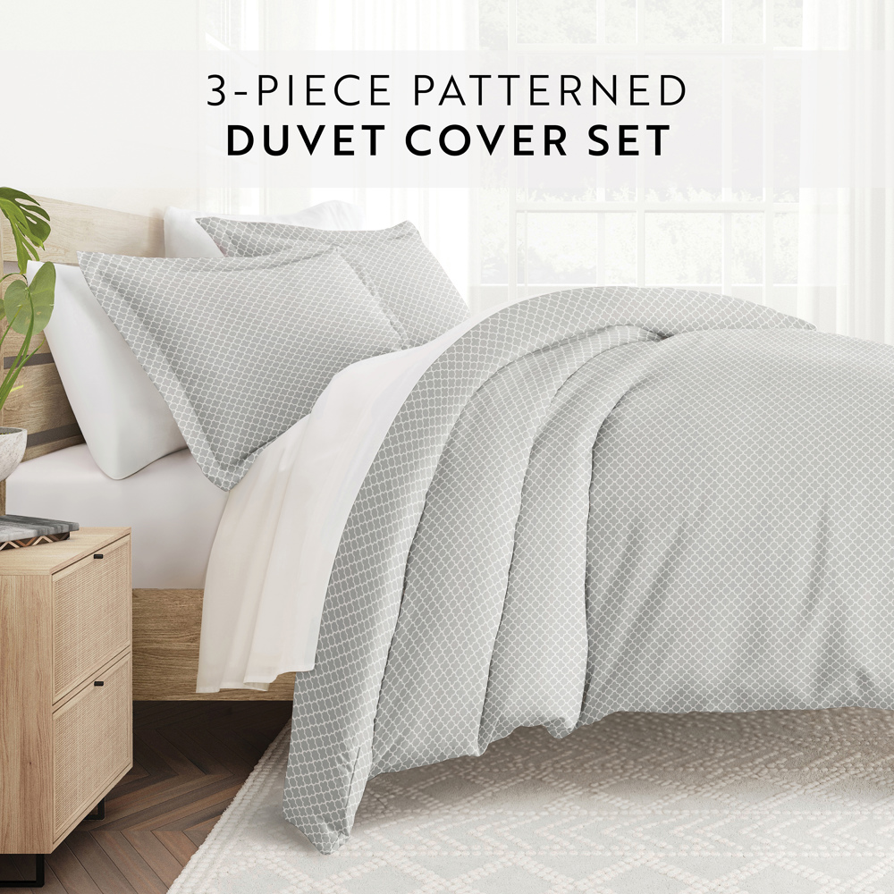 Patterned Soft Duvet Cover Bed Set - Modern Elegance