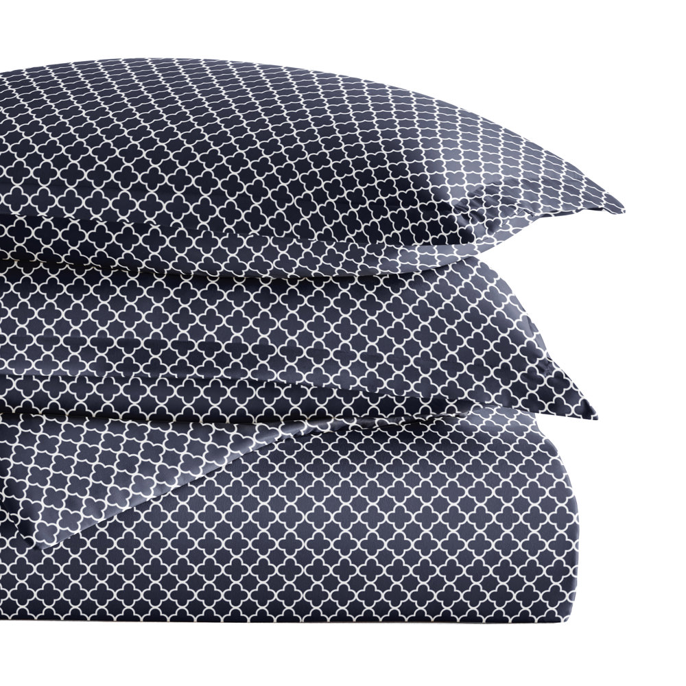 Patterned Soft Duvet Cover Bed Set - Modern Elegance