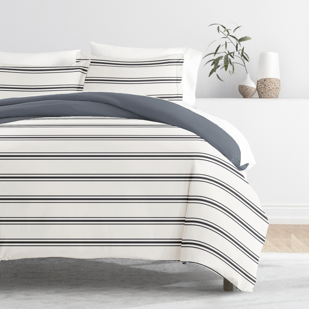 Patterned Soft Duvet Cover Bed Set - Striped Patterns