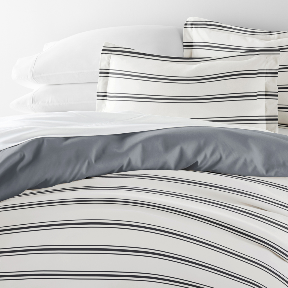 Patterned Soft Duvet Cover Bed Set - Striped Patterns