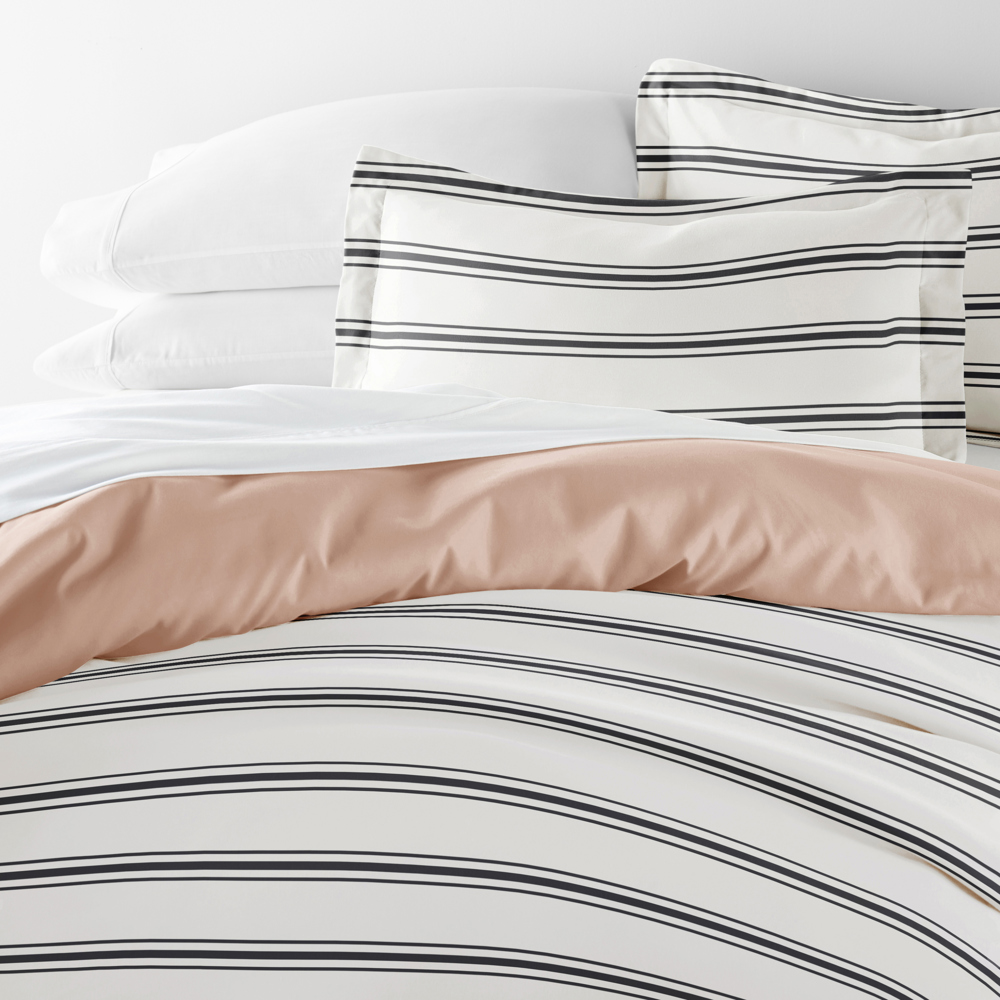 Patterned Soft Duvet Cover Bed Set - Striped Patterns