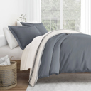 Queen Desert Stripe Navy Patterned Soft Duvet Cover Bed Set - Striped Patterns